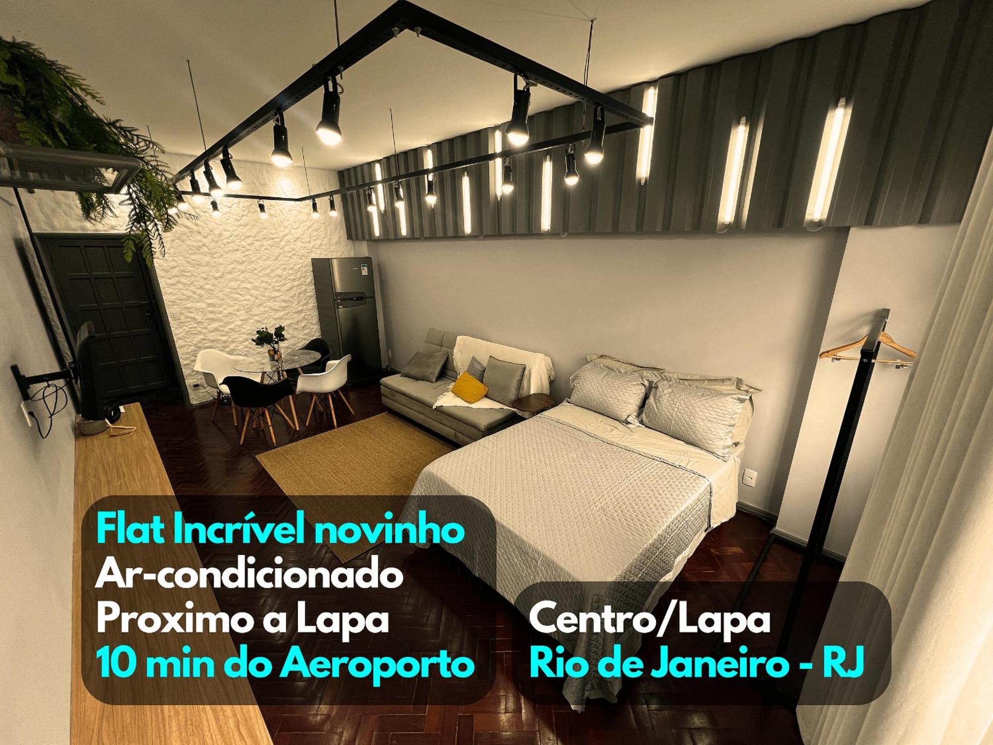 Flat Novinho C/ar No Centro/lapa Proximo Ao Metro Apartemen Rio de Janeiro